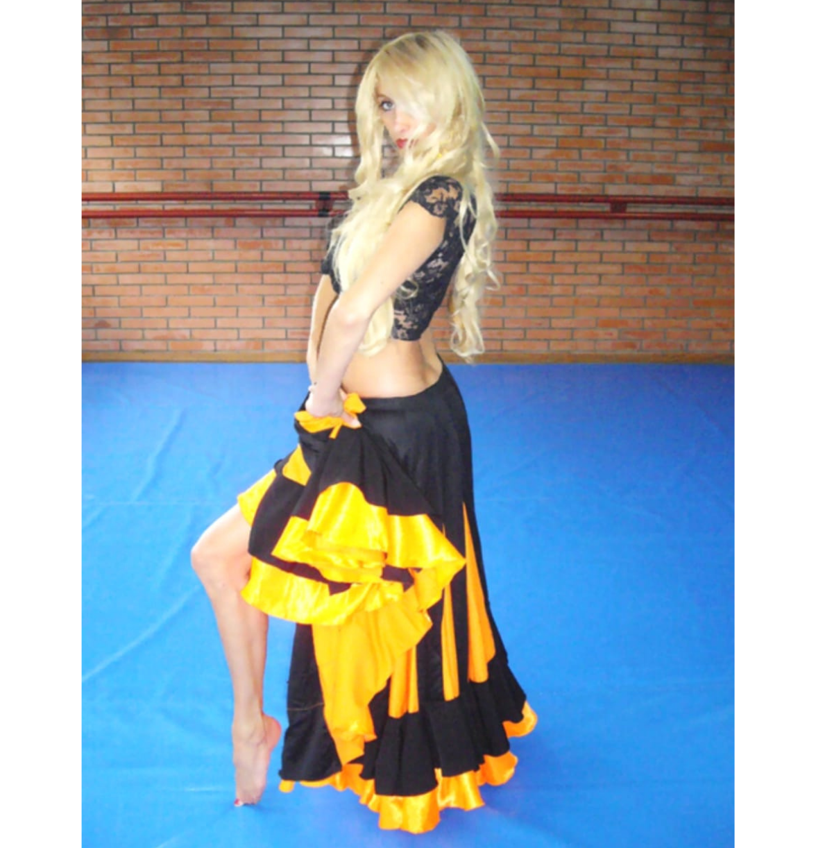 Conjunto de Bailando Top Pantalones de Linterna y Cadena de la Cabeza Barbijo 3Pcs Mujeres Danza del Vientre Ropa India Lentejuelas para Disfraz de Princesa 